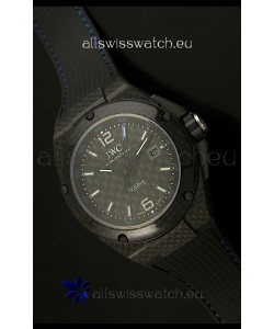 IWC Ingenieur Carbon Casing Swiss Replica Watch in Black Carbon Dial