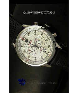 Tag Heuer Carrera Calibre 36 Flyback White Dial Replica Watch - Quartz Movement