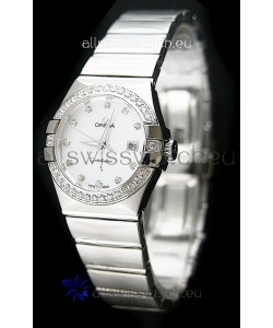 Omega Constellation Ladies Swiss Automatic Watch in White Dial - 1:1 Mirror Replica 