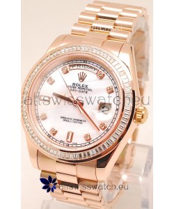 Rolex Day Date II Rose Gold Japanese Replica Watch