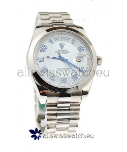 Rolex Day Date II Silver Japanese Replica Watch