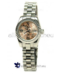Rolex Floral Motif Datejust Ladies Replica Watch