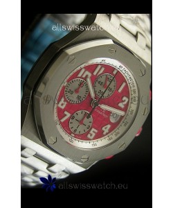 Audemars Piguet Royal Oak Offshore Swiss Watch in Red Dial - Secs hand 12 O clock