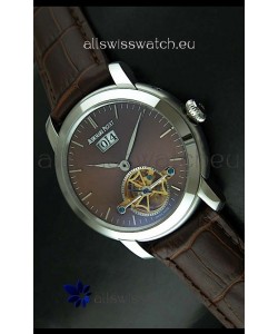 Audemars Piguet Jules Tourbillon Japanese Replica Watch in Brown Dial