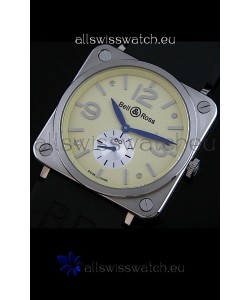 Bell & Ross Japanese Watch in Gold Ivory Dial