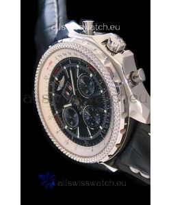 Breitling Bentley 6.75 in Swiss Replica Watch in Black Dial