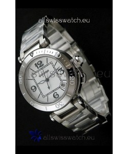 Cartier Pasha De Seatimer Japanese Quartz Watch in White Dial