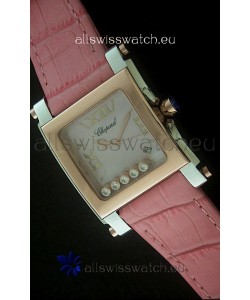 Chopard Happy Sport Swiss Replica Watch in Pink Strap
