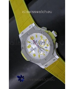 Hublot Big Bang Geneve Japanese Replica Watch in Aspen White Dial