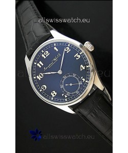 IWC Portuguese FA Jones Japanese Replica Watch in Black Dial