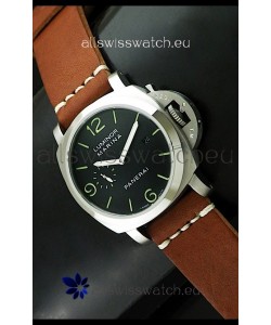 Luminor Panerai Japanese Replica Automatic Watch in Black Dial