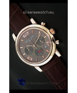 Patek Philippe Perpetual Calender Japanese Steel Watch in Brown Dial