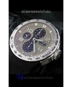 Porsche Design Flat Six P'6340 Swiss Chronograph Watch in Grey Dial