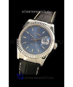Rolex Datejust Mens Japanese Replica Watch in Blue Dial