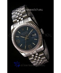 Rolex Datejust Mens Japanese Replica Watch in Blue Dial