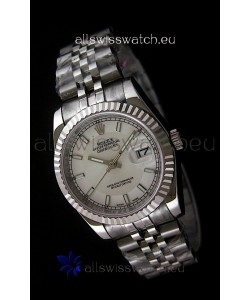 Rolex Datejust Mens Japanese Replica Watch in White Dial