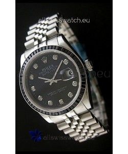 Rolex Datejust Japanese Replica Automatic Watch in Black Dial