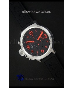U-Boat Flightdeck Watch in Black Dial