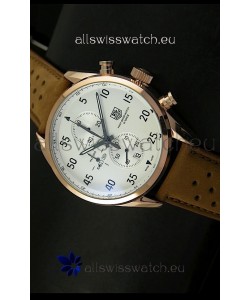 Tag Heuer Carrera 1887 SpaceEX Edition Japanese Quartz Watch in Pink Gold
