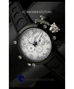 U-Boat Flightdeck Rattrapante Japanese Automatic Watch in PVD Casing