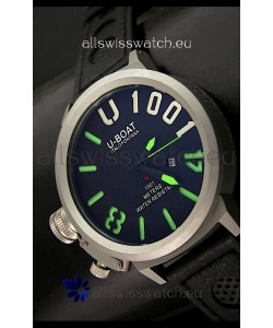 U Boat U-1001 Edition Japanese Drive Automatic Steel Watch in Green Markers