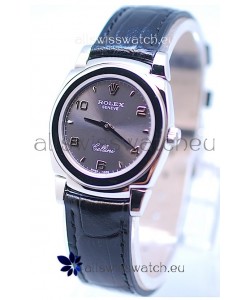 Rolex Cellini Cestello Ladies Swiss Replica Watch in Grey Silver Dial