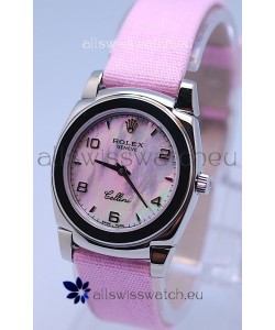 Rolex Cellini Cestello Ladies Swiss Pink Watch in Pearl Face