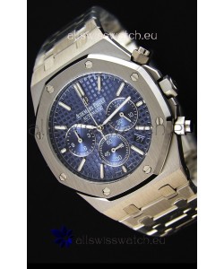 Audemars Piguet Royal Oak Chronograph Blue Dial Swiss Quartz Replica Watch - 41MM