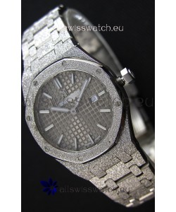 Audemars Piguet Royal Oak Frosted White Gold QUARTZ Watch 33MM Grey Dial - 1:1 Mirror Replica 
