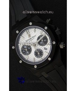 Audemars Piguet Royal Oak Chronograph Silver Toned Dial Black Subdials Swiss Replica Watch