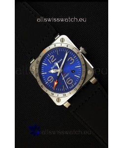 Bell & Ross BR03-93 GMT Steel Swiss Replica Watch Blue Dial 1:1 Edition 42MM