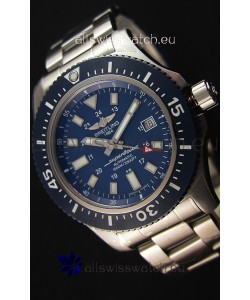 Breitling SuperOcean 44 Special Steel - Mariner Blue Swiss Replica Watch with Steel Strap