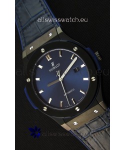 Hublot Classic Fusion Ceramic Blue Swiss Replica Watch - 1:1 Mirror Replica 