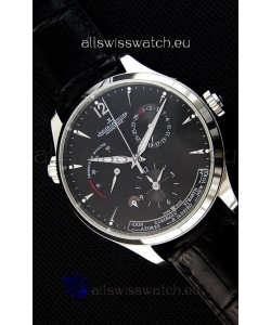 Jaeger LeCoultre Master Geographic Power Reserve Steel Case Swiss Replica Watch 