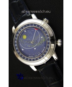 Patek Philippe Grand Complication 6102P Celestial Moon Age Blue Dial Swiss Replica Watch 