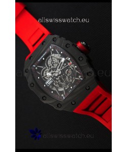 Richard Mille RM35-2 Rafael Nadal Forged Carbon Case with Red Strap