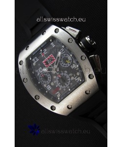 Richard Mille RM011-FM Felipe Massa One Piece Titanium Case Watch in Black Strap