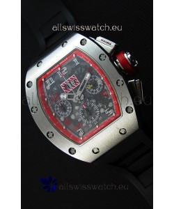 Richard Mille RM011-FM Felipe Massa One Piece Titanium Case Watch in Black Strap