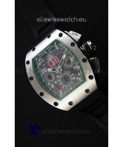 Richard Mille RM011-FM Felipe Massa One Piece Titanium Case Watch in Black Strap