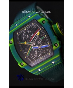 Richard Mille 67-02 Wayde Van Niekerk Forged Carbon Swiss Replica Watch 
