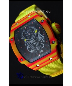 Richard Mille 27-03 Tourbillon Rafael Nadal Forged Carbon Swiss Replica Watch 