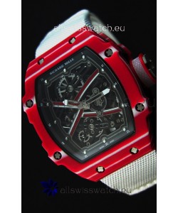 Richard Mille 67-02 Mutaz Barshim Forged Carbon Swiss Replica Watch 