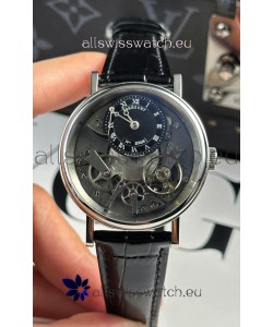 Breguet Tradition 7057BR/R9/9W6 Steel Casing Single Tourbillon Swiss Replica Black Strap Watch