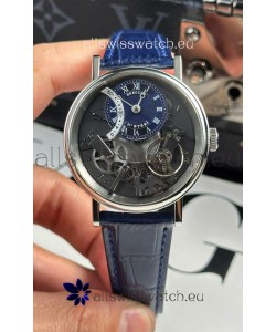 Breguet Tradition 7057BR/R9/9W6 Steel Casing Single Tourbillon Swiss Replica Blue Strap Watch
