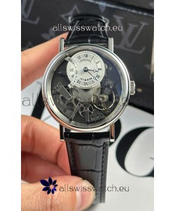 Breguet Tradition 7057BR/R9/9W6 Steel Casing Single Tourbillon Swiss Replica Blue Strap Watch