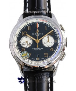 Breitling Premier B01 Chronograph 42 Edition Steel Casing Blue Dial - 1:1 Mirror Replica Watch