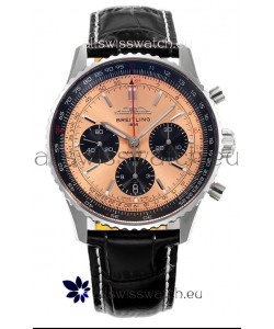 Breitling Navitimer B01 Chronograph 43 Copper Dial - 904L Steel Casing 1:1 Mirror Swiss Replica