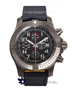 Breitling Avenger Bandit Black Dial Titanium Casing 1:1 Mirror Swiss Replica Watch 