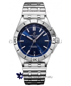 Breitling Chronomat Automatic GMT 40 Dark Blue Dial 1:1 Mirror Swiss Replica Watch 