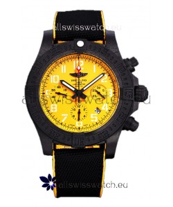 Breitling Avenger Hurricane Chronograph Yellow Dial 1:1 Mirror Swiss Replica Watch 